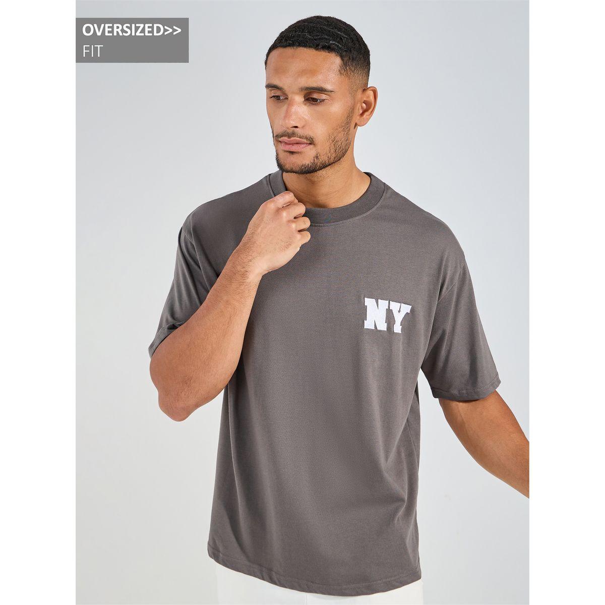 Styli Minimal Chest Embroidered Oversized Cotton Rich T-Shirt-men-clothing-tshirtsandpolos-tshirts-image-1