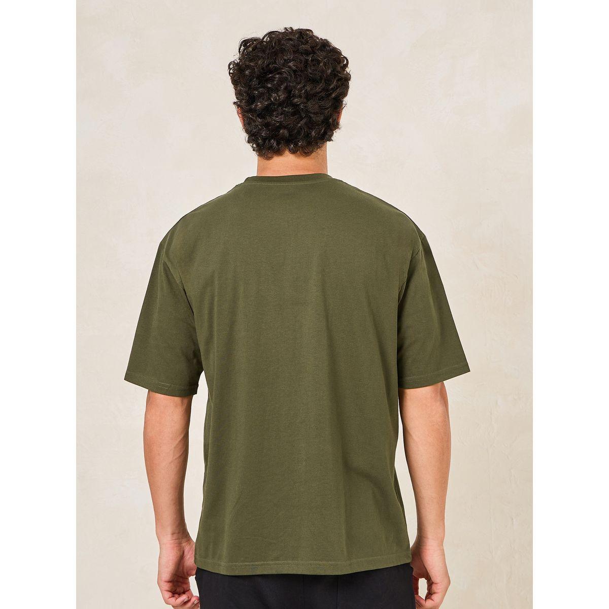 Styli Embroidery Detail Oversized Cotton Rich T-Shirt-men-clothing-tshirtsandpolos-tshirts-image-4