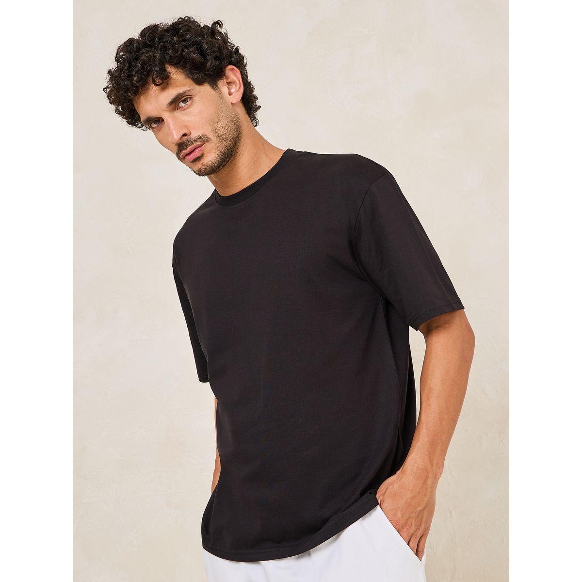 Styli Yin Yang Graphic Print Oversized Cotton Rich T-Shirt-men-clothing-tshirtsandpolos-tshirts-image-3