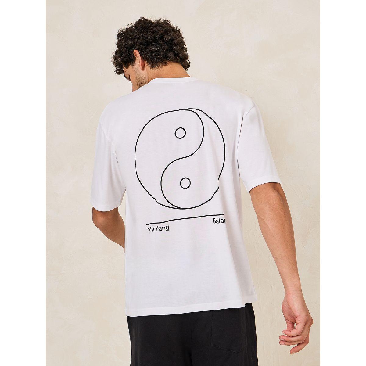 Styli Yin Yang Graphic Print Oversized Cotton Rich T-Shirt-men-clothing-tshirtsandpolos-tshirts-image-1