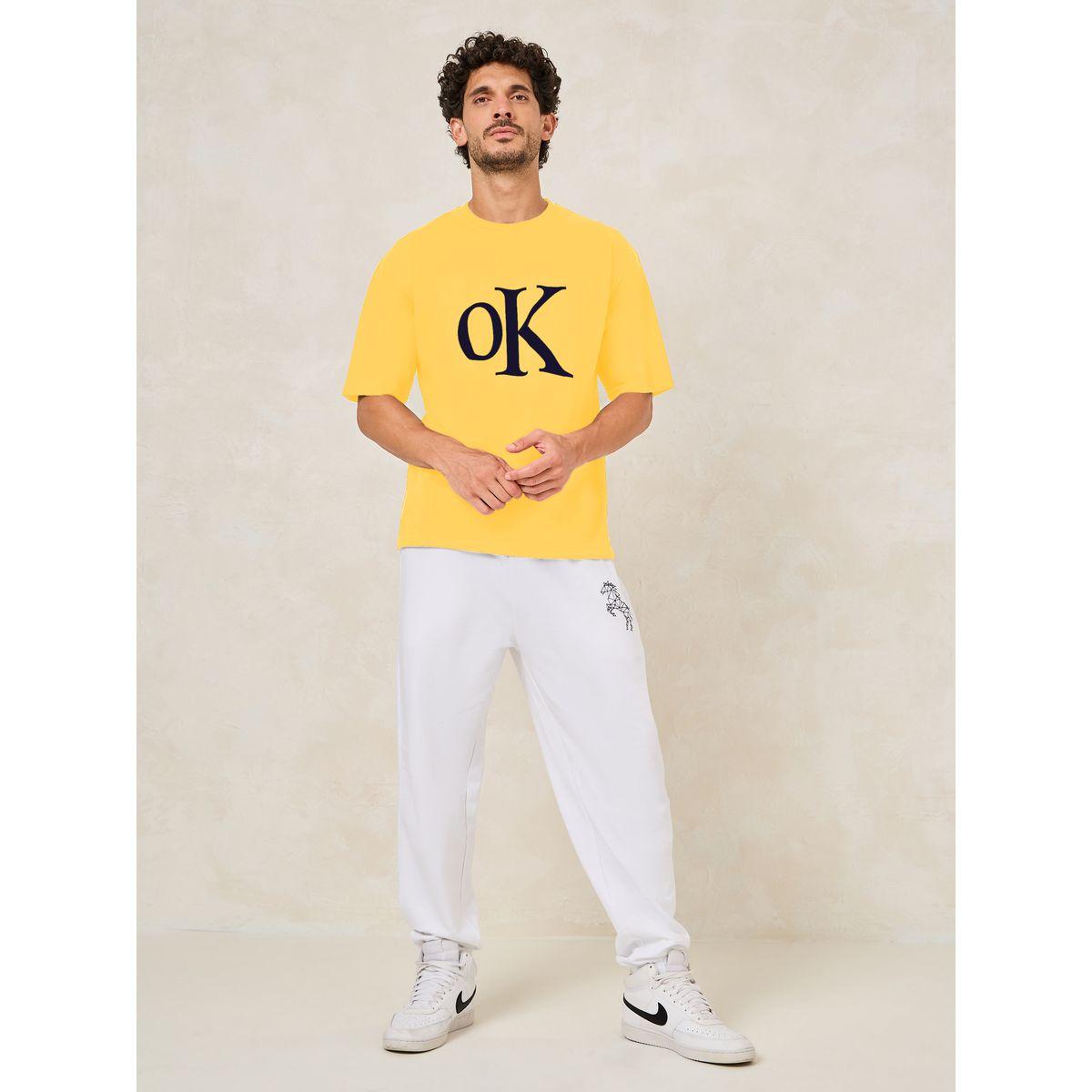 Styli Slogan Print Oversized Cotton Rich T-Shirt-men-clothing-tshirtsandpolos-tshirts-image-1