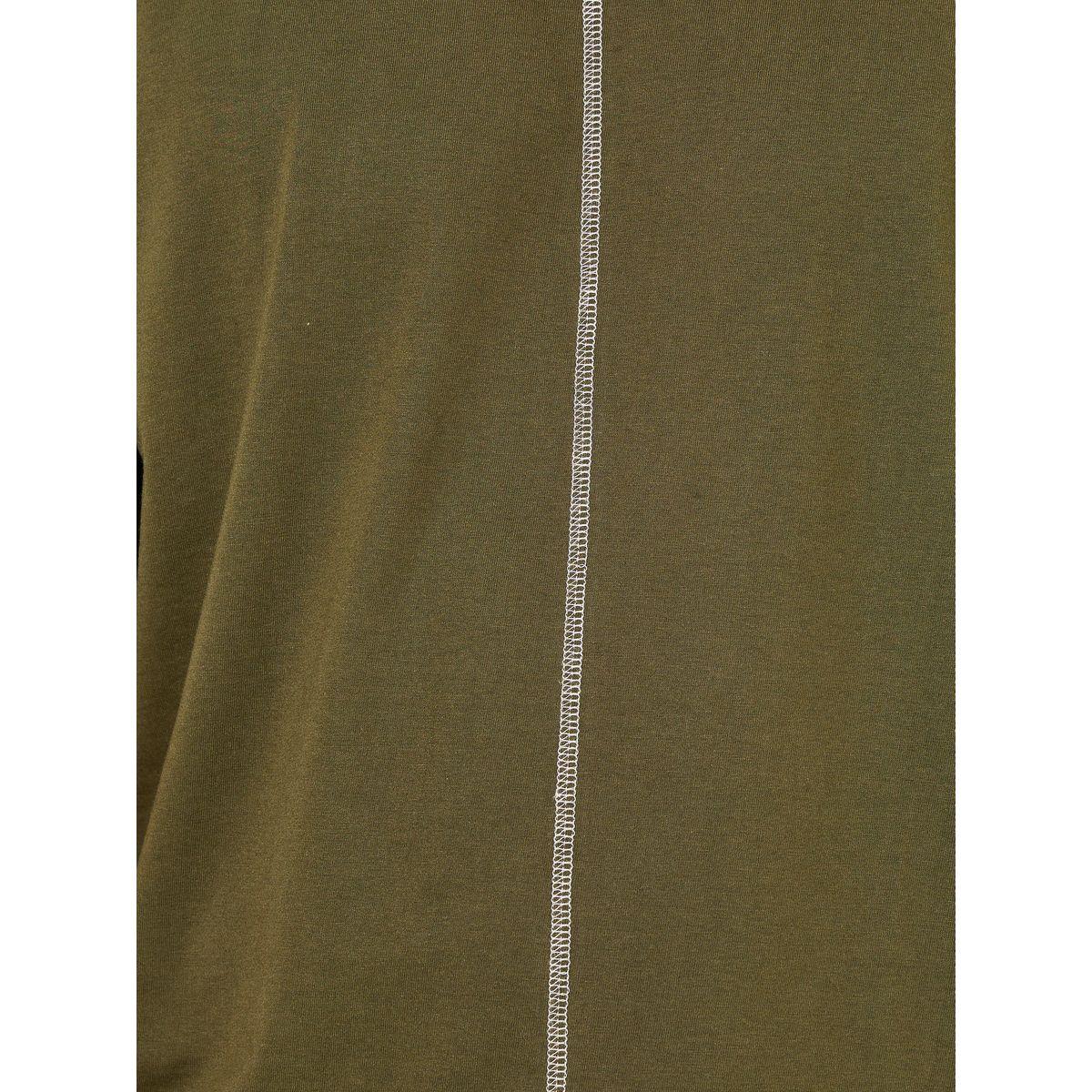 Styli Contrast Overlock Stitch Detail Oversized Cotton Rich T-Shirt-men-clothing-tshirtsandpolos-tshirts-image-3