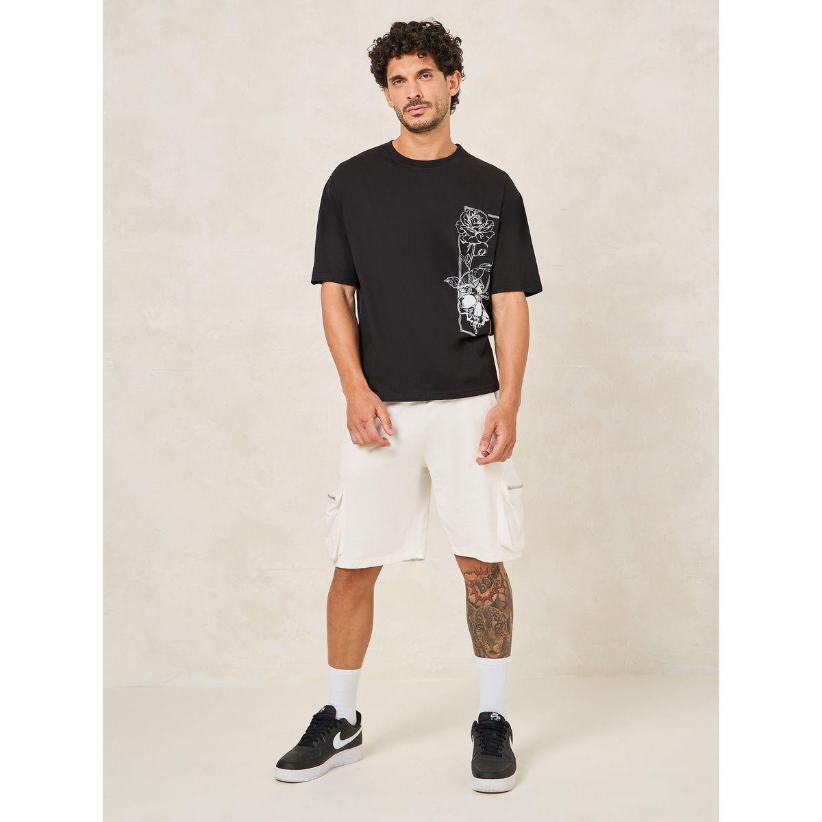 Styli Flower Print Oversized Cotton Rich T-Shirt-men-clothing-tshirtsandpolos-tshirts-image-2