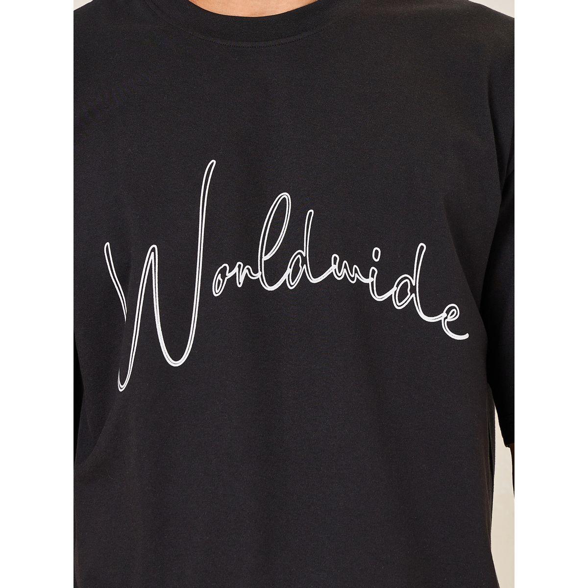 Styli Worldwide Slogan Oversized Cotton Rich T-Shirt-men-clothing-tshirtsandpolos-tshirts-image-4