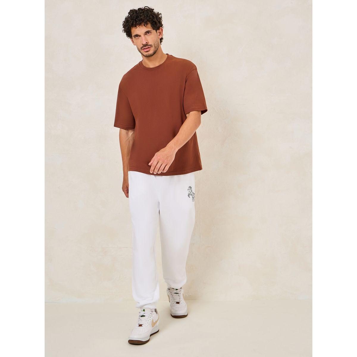 Styli Slogan Back Print Oversized Cotton Rich T-Shirt-men-clothing-tshirtsandpolos-tshirts-image-2