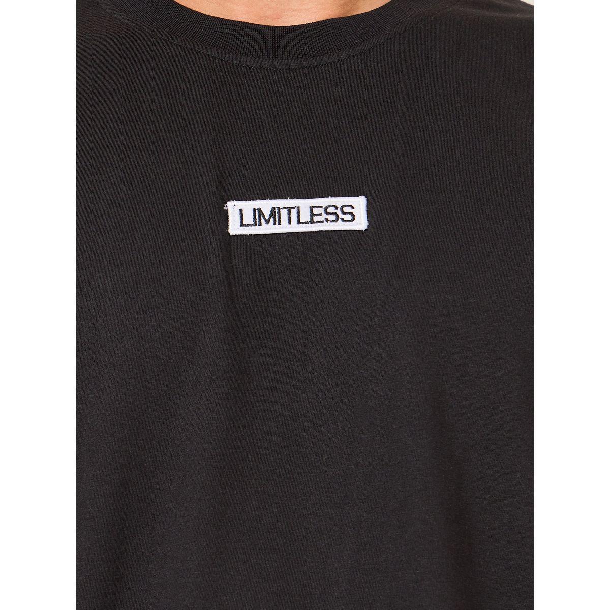 تيشيرت فضفاض قطن مزين بشارة على الصدر-men-clothing-tshirtsandpolos-tshirts-image-3