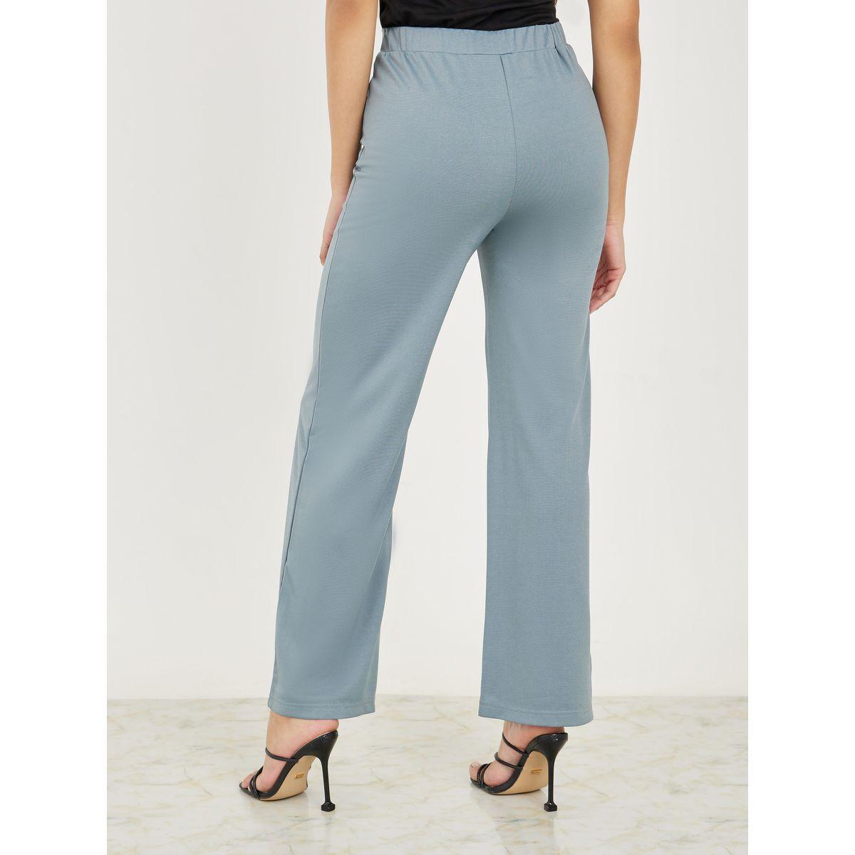 Styli Straight Fit Knit Tailored Pants with Centre Seam-women-clothing-bottoms-trousers-image-4