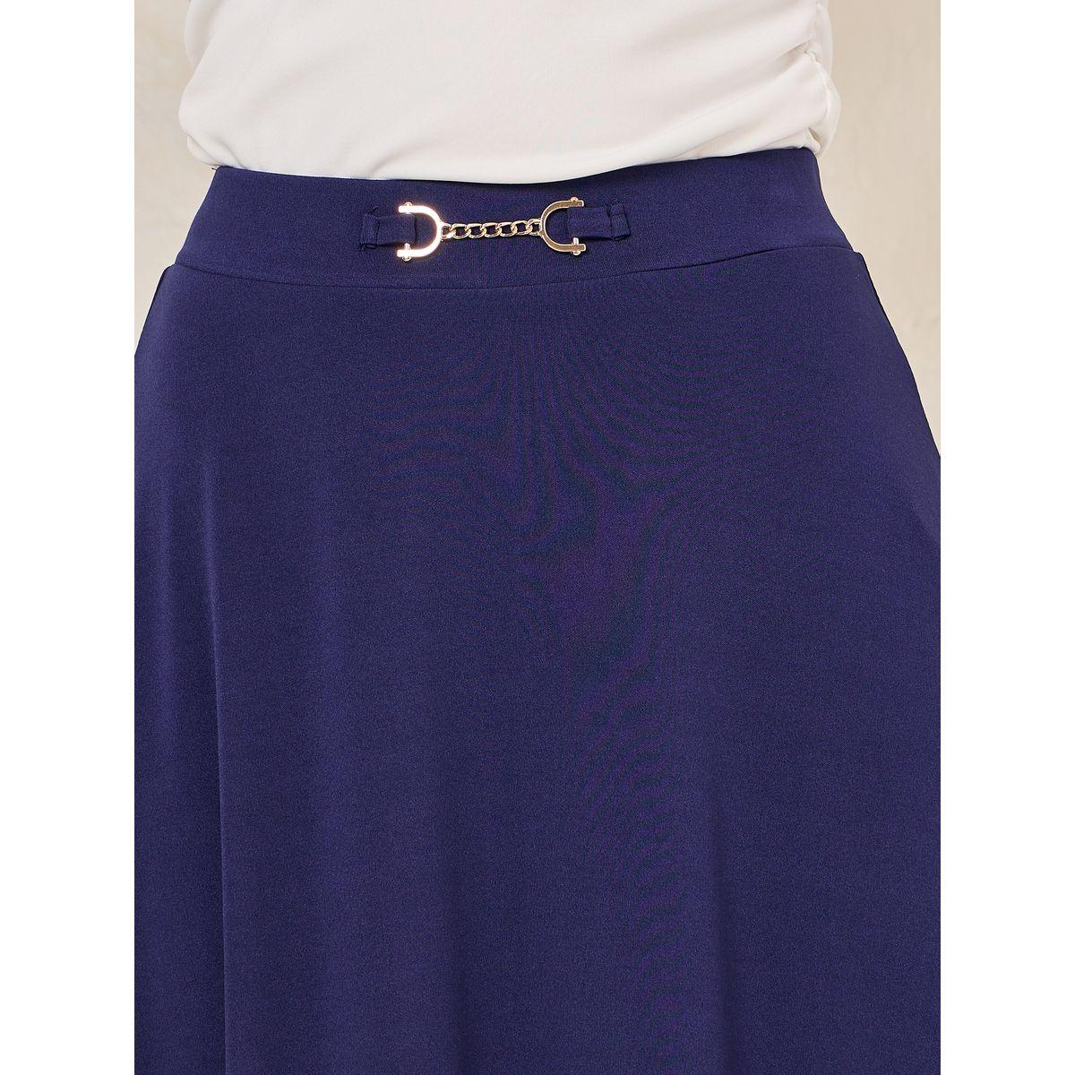 Styli Solid Flared Chain Detail Maxi Skirt-women-clothing-bottoms-skirts-image-3