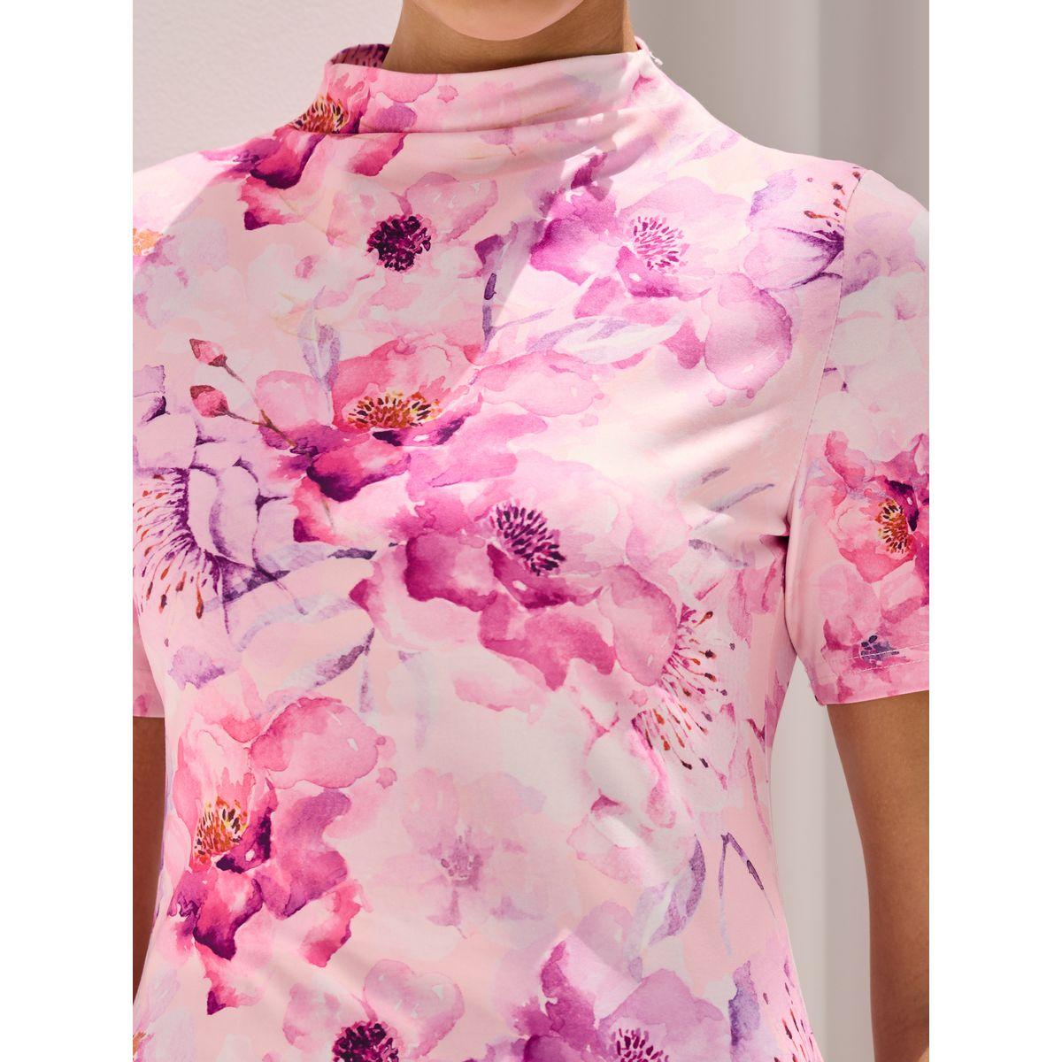 طقم منسق من تنورة بكسرات مع بلوزة بطبعة زهور-women-clothing-coordsets-image-6