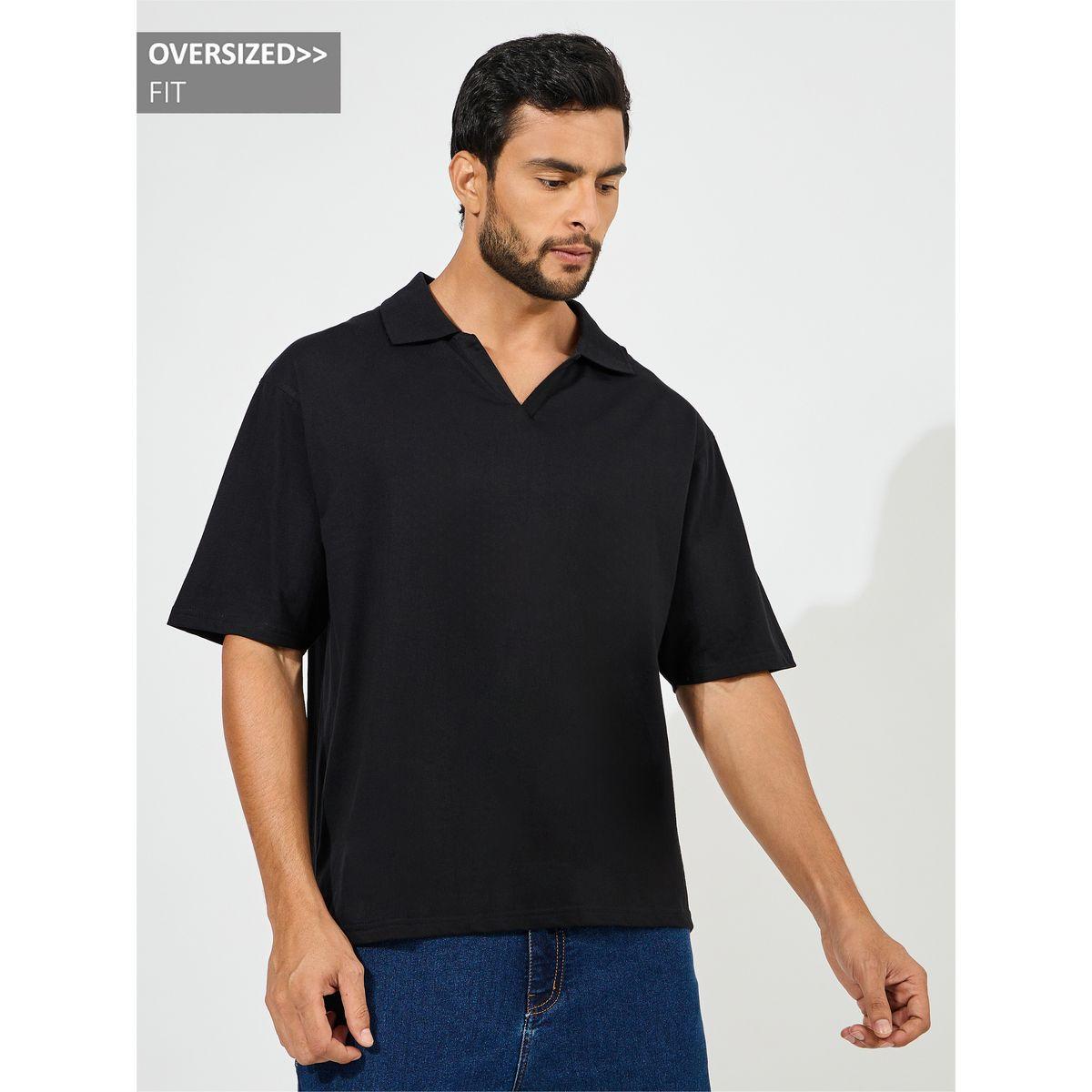 Styli Heavy Jersey Flat Knit Collar Oversized Polo-men-clothing-tshirtsandpolos-polos-image-1