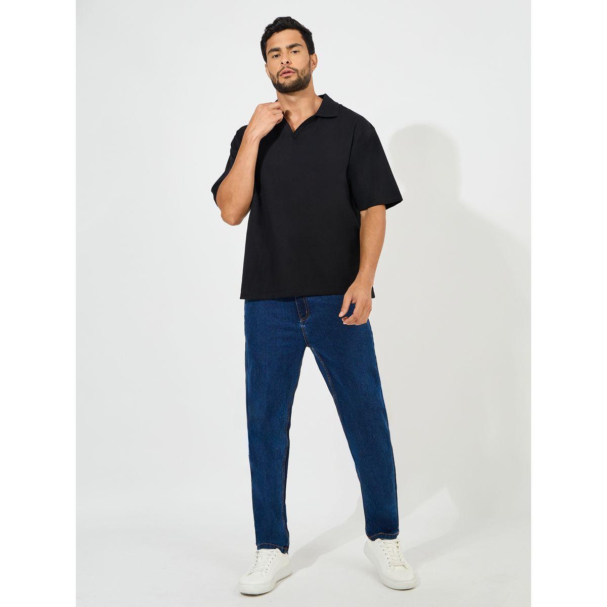 Styli Heavy Jersey Flat Knit Collar Oversized Polo-men-clothing-tshirtsandpolos-polos-image-2