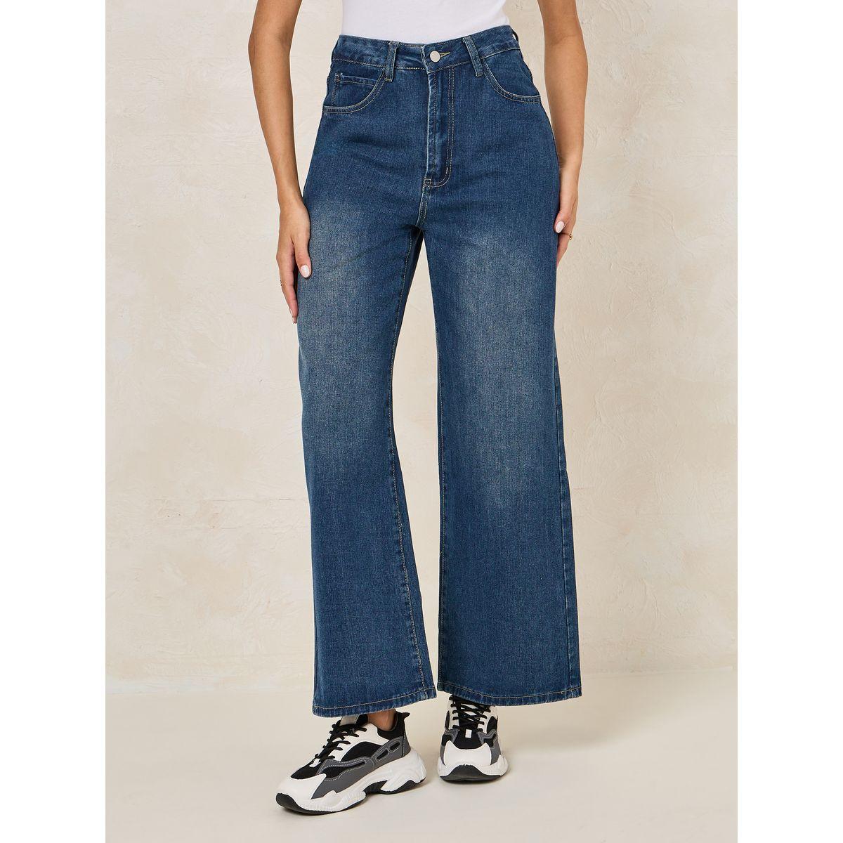 Styli Basic High Rise Wide Leg Jeans-women-clothing-bottoms-jeans-image-1