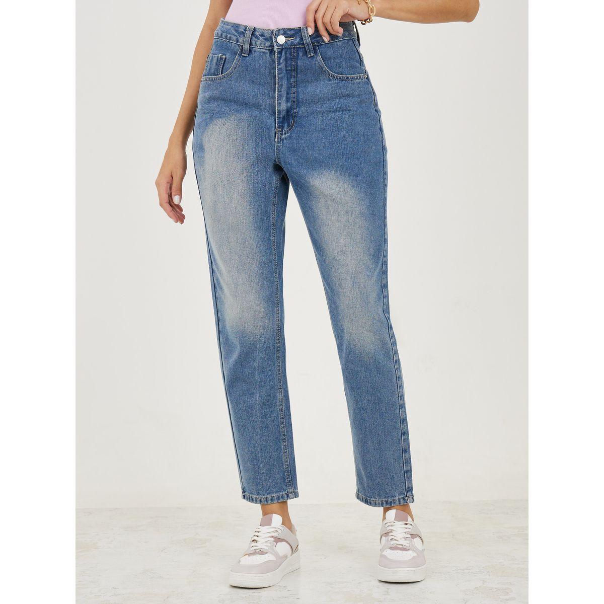 Styli Mid Rise Ankle Length Mom Fit Jeans-women-clothing-bottoms-jeans-image-1