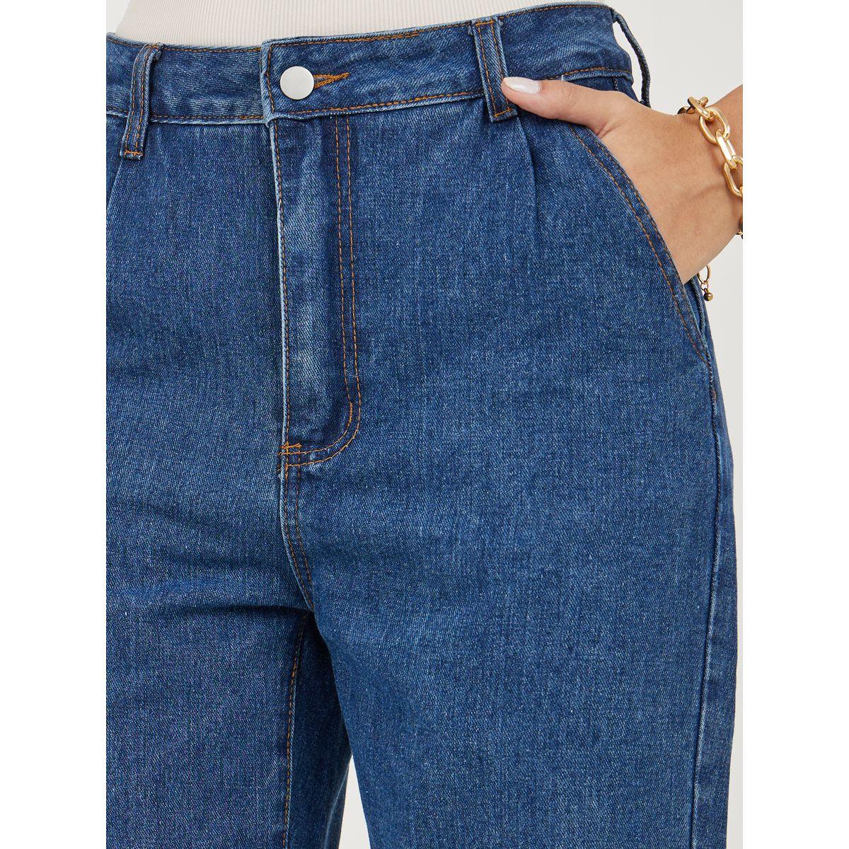 Styli Ankle Length Tapered Fit Jeans with Pockets-women-clothing-bottoms-jeans-image-3
