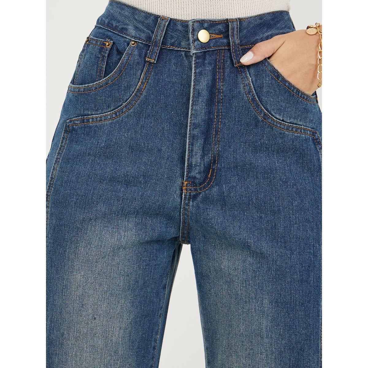 Styli High Rise Panelled Straight Leg Jeans-women-clothing-bottoms-jeans-image-3