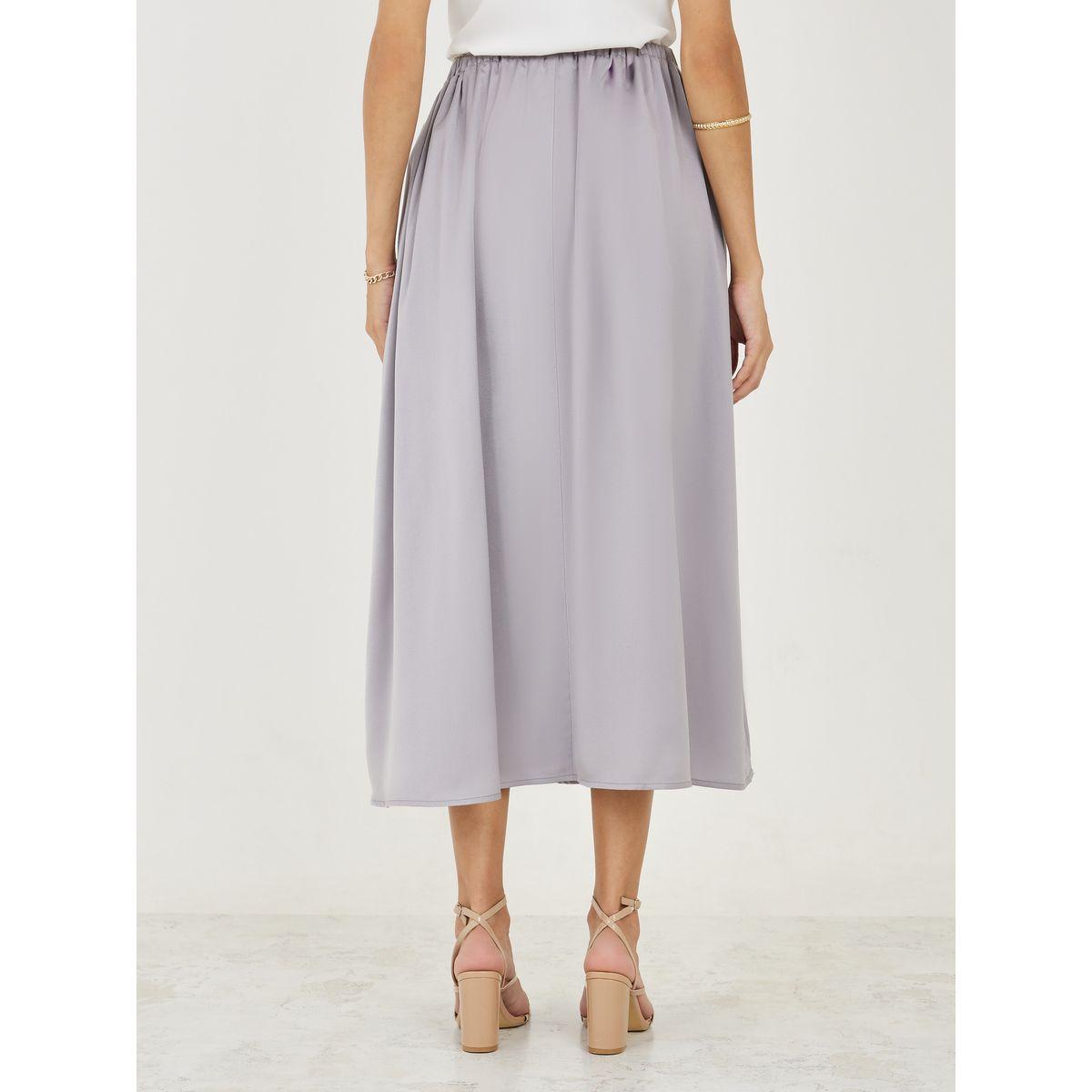 Styli Box Pleat Detail Satin Midi Skirt-women-clothing-bottoms-skirts-image-4