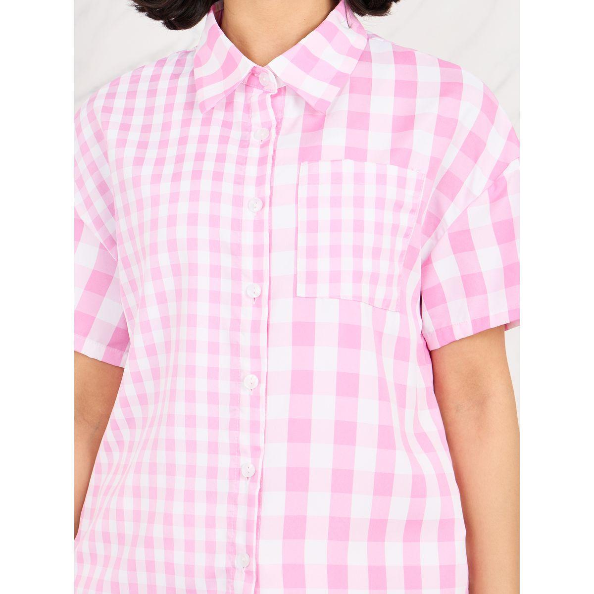 Styli Gingham Check Relaxed Fit Shirt-women-clothing-shirtsandblouses-shirts-image-4