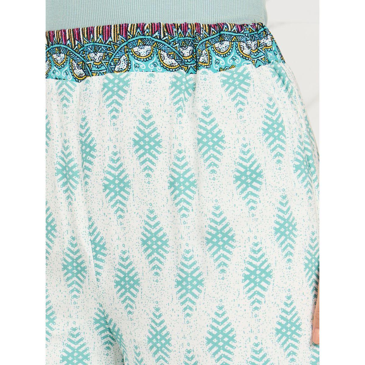 Styli Bohemian Print Elastic Waistband Wide Leg Pants-women-clothing-bottoms-trousers-image-3