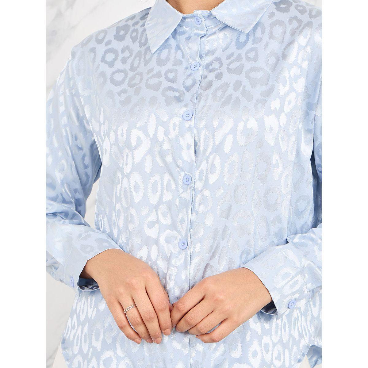 Styli Satin Leopard Print Long Sleeve Shirt-women-clothing-shirtsandblouses-shirts-image-3