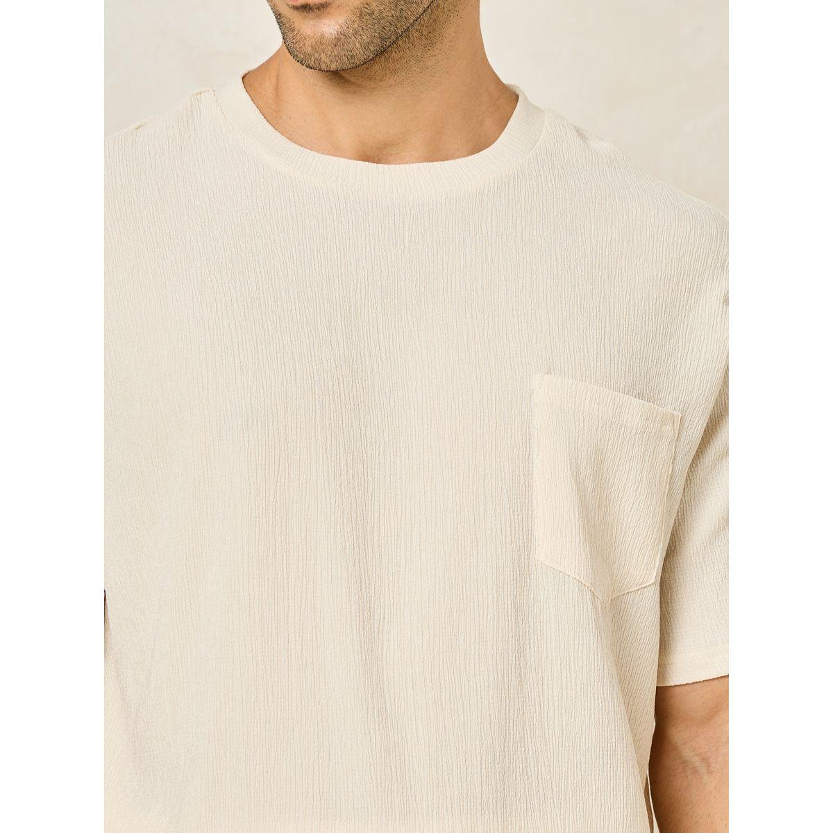 طقم من بنطال بيجاما مع تيشيرت بتفاصيل بارزة الملمس-men-clothing-nightwear-sets-image-3