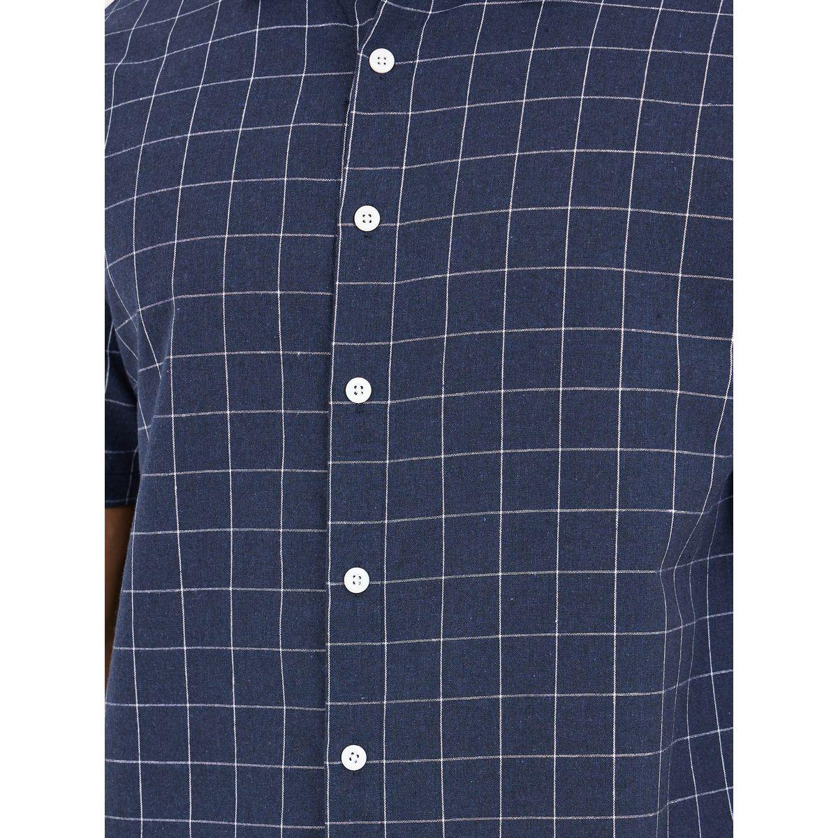 طقم للنوم من شورت مع قميص بطبعة مربعات-men-clothing-nightwear-sets-image-3
