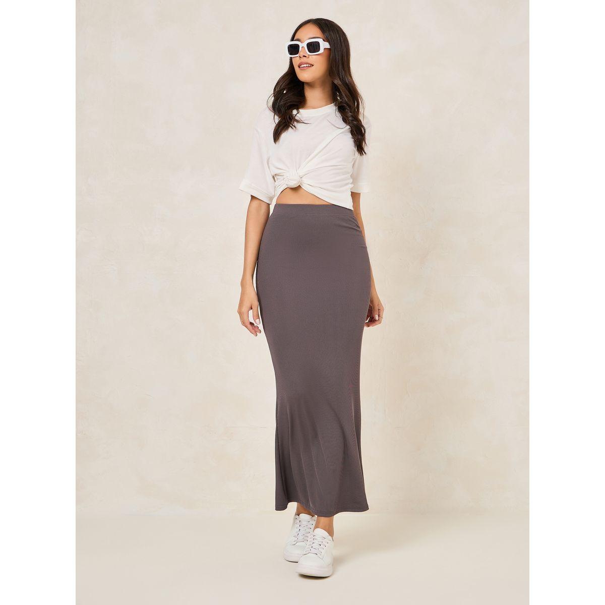 Styli Ribbed Bodycon Maxi Skirt-women-clothing-bottoms-skirts-image-2