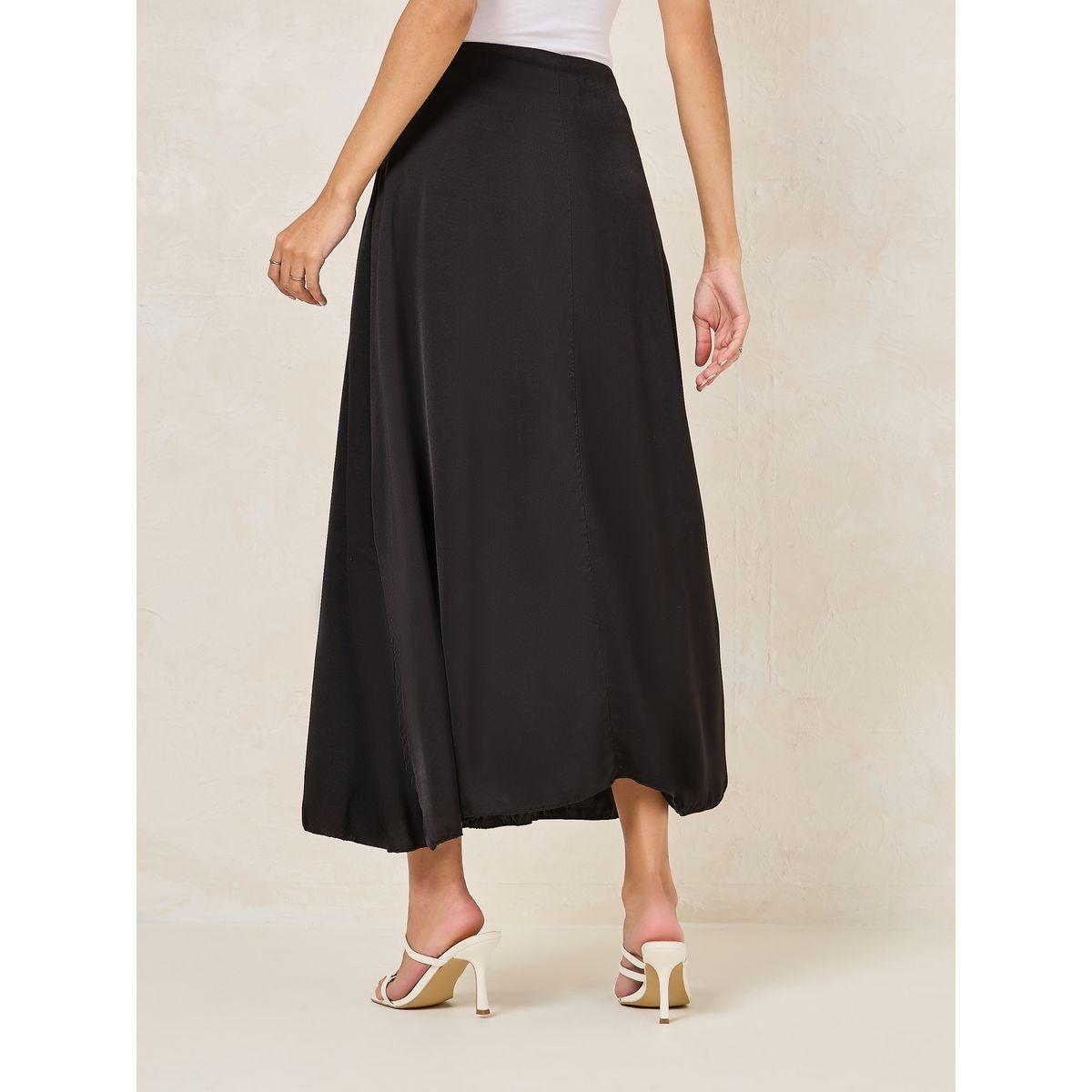 Styli Satin A-Line Maxi Skirt with Side Slit-women-clothing-bottoms-skirts-image-5