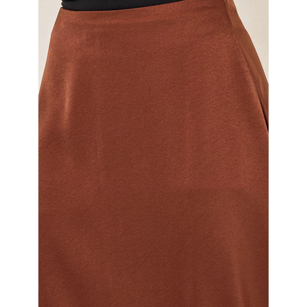 Styli Satin A-Line Maxi Skirt with Side Slit-women-clothing-bottoms-skirts-image-3