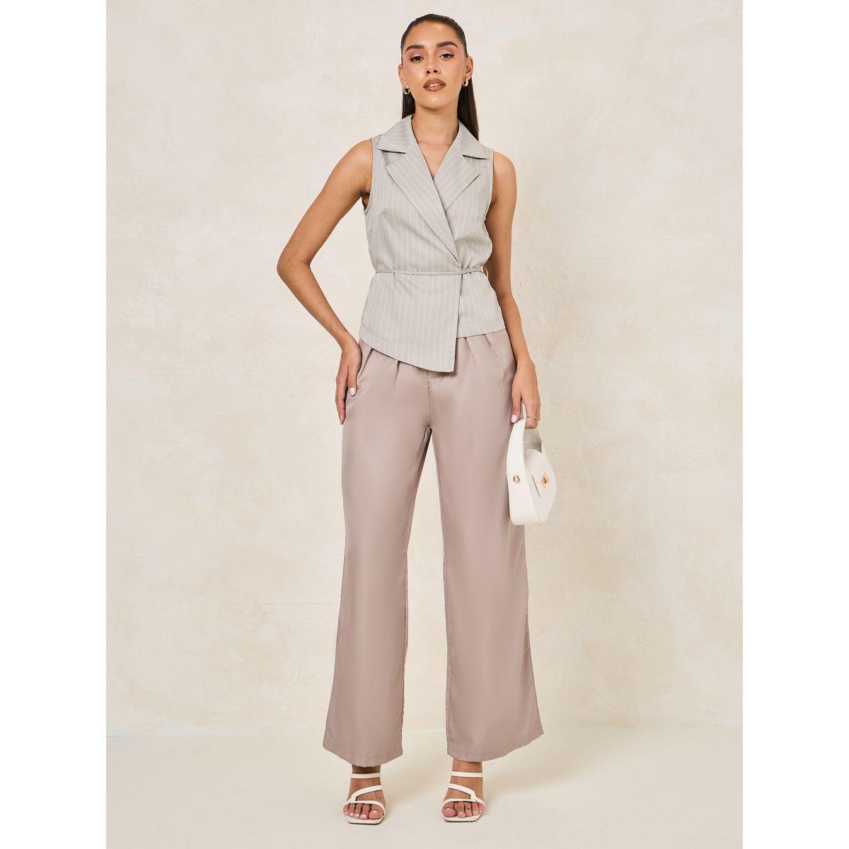 بنطال كاجوال بارجل واسعة وكسرات-women-clothing-bottoms-trousers-image-2