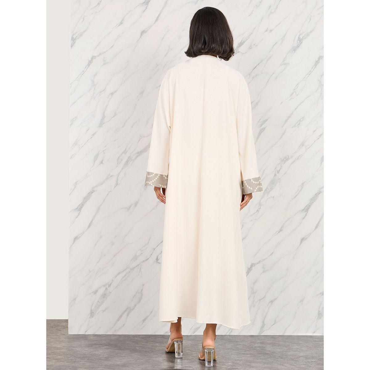 Styli Contrast Printed Border Regular Fit Maxi Kimono-women-clothing-shirtsandblouses-shirts-image-4