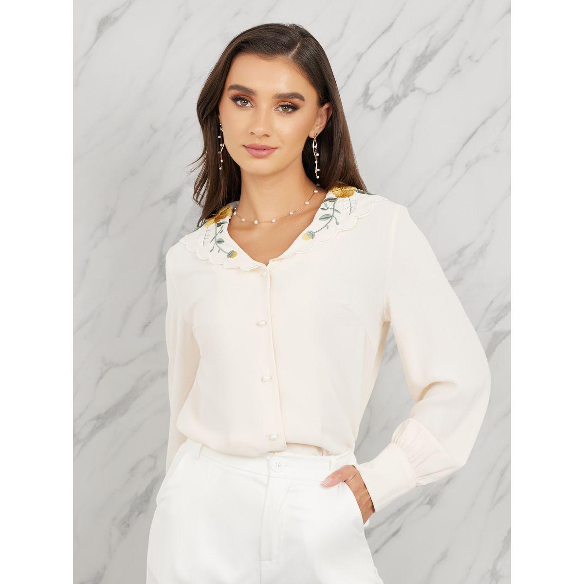 Styli Relaxed Fit Floral Embroidered Peter Pan Collar Shirt-women-clothing-shirtsandblouses-shirts-image-1