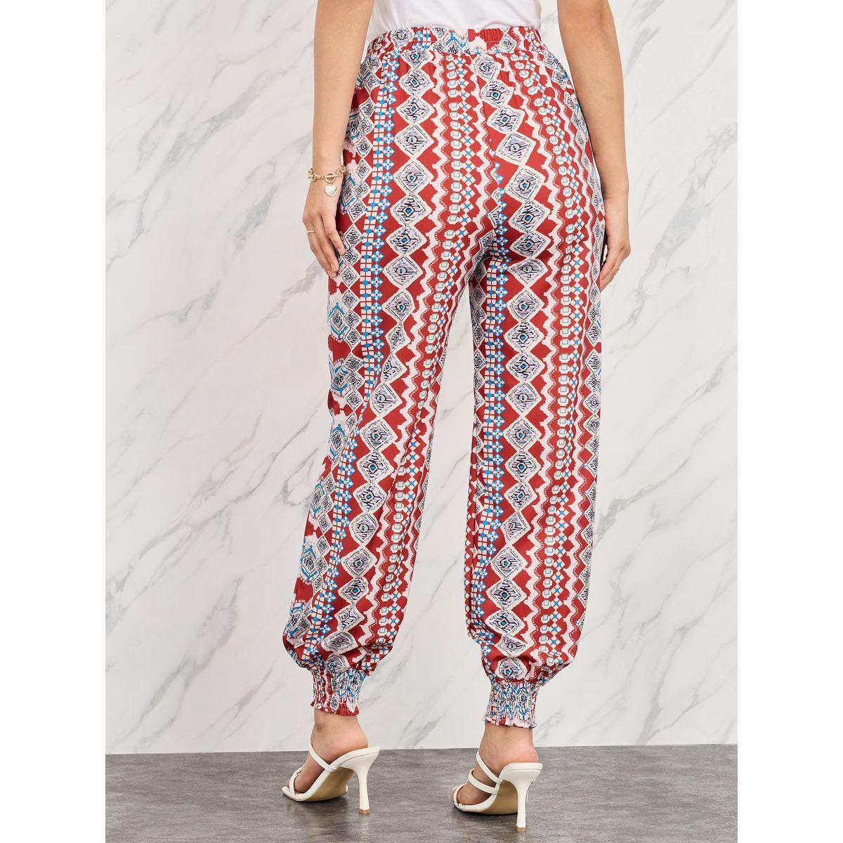Styli Bohemian Print Cuff Hem Relaxed Fit Pants-women-clothing-bottoms-trousers-image-4