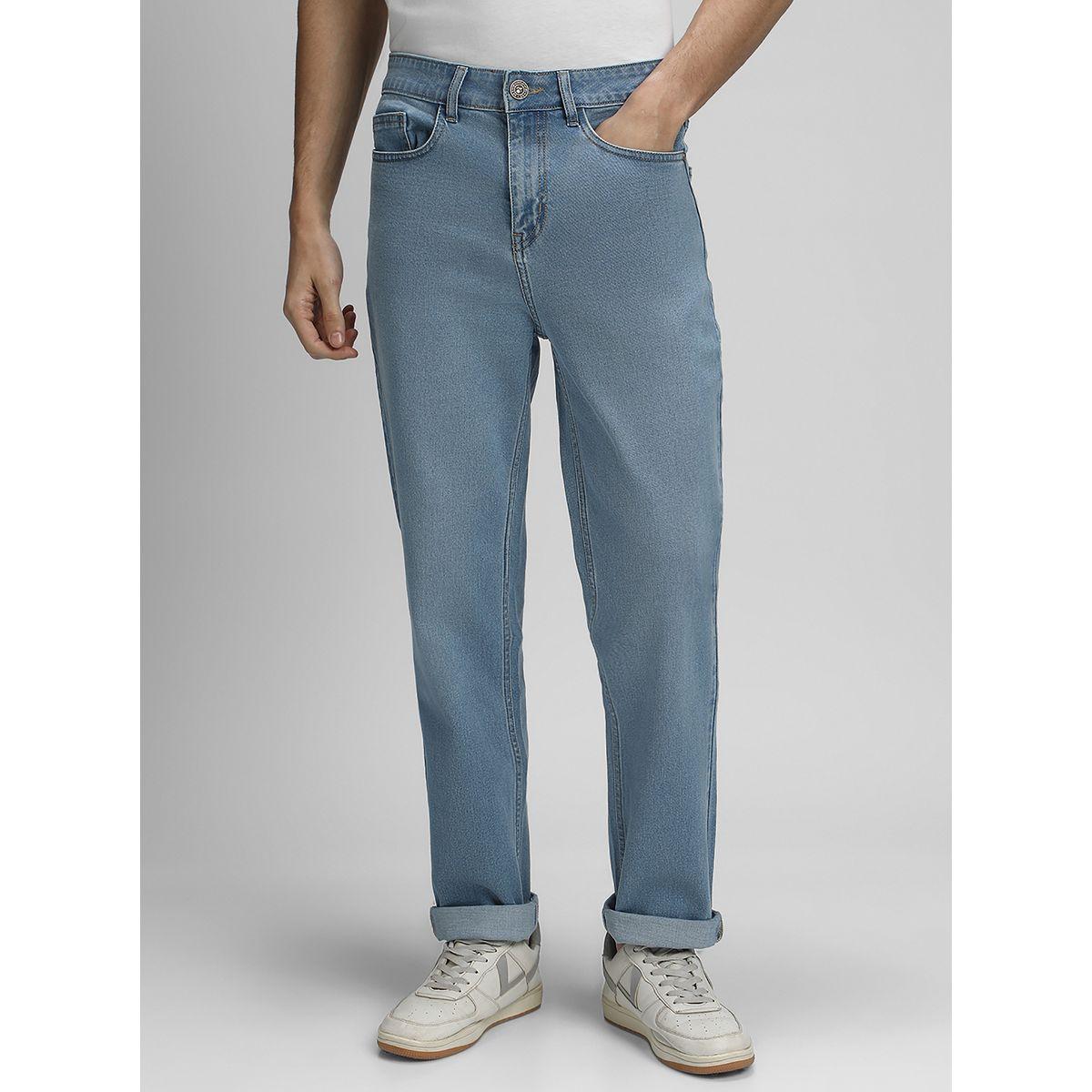 Dennis Lingo Light Wash Mid Rise Straight Fit Jeans-men-clothing-bottoms-jeans-image-1