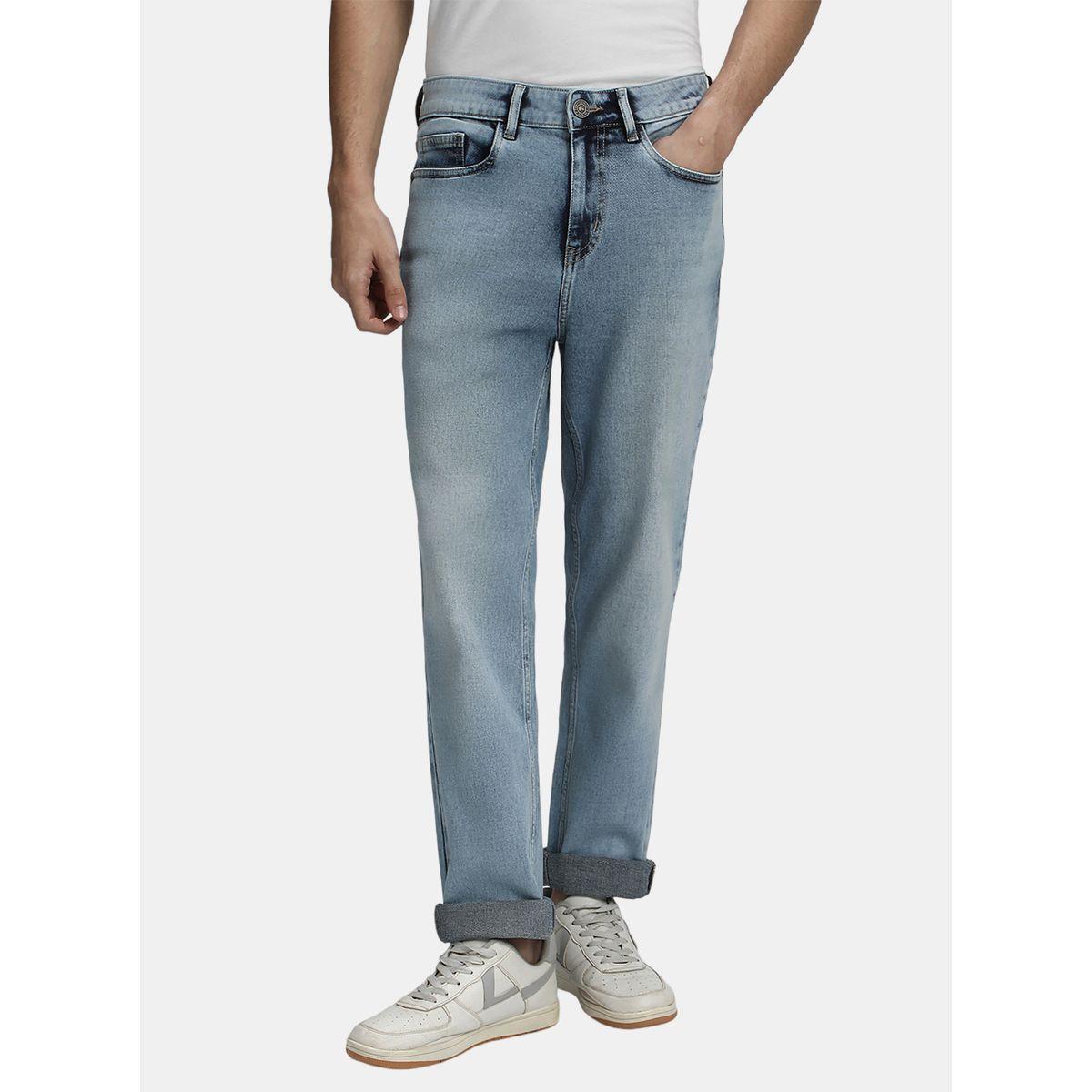 Dennis Lingo X Styli  Light Wash Mid Rise Straight Fit Jeans-men-clothing-bottoms-jeans-image-1