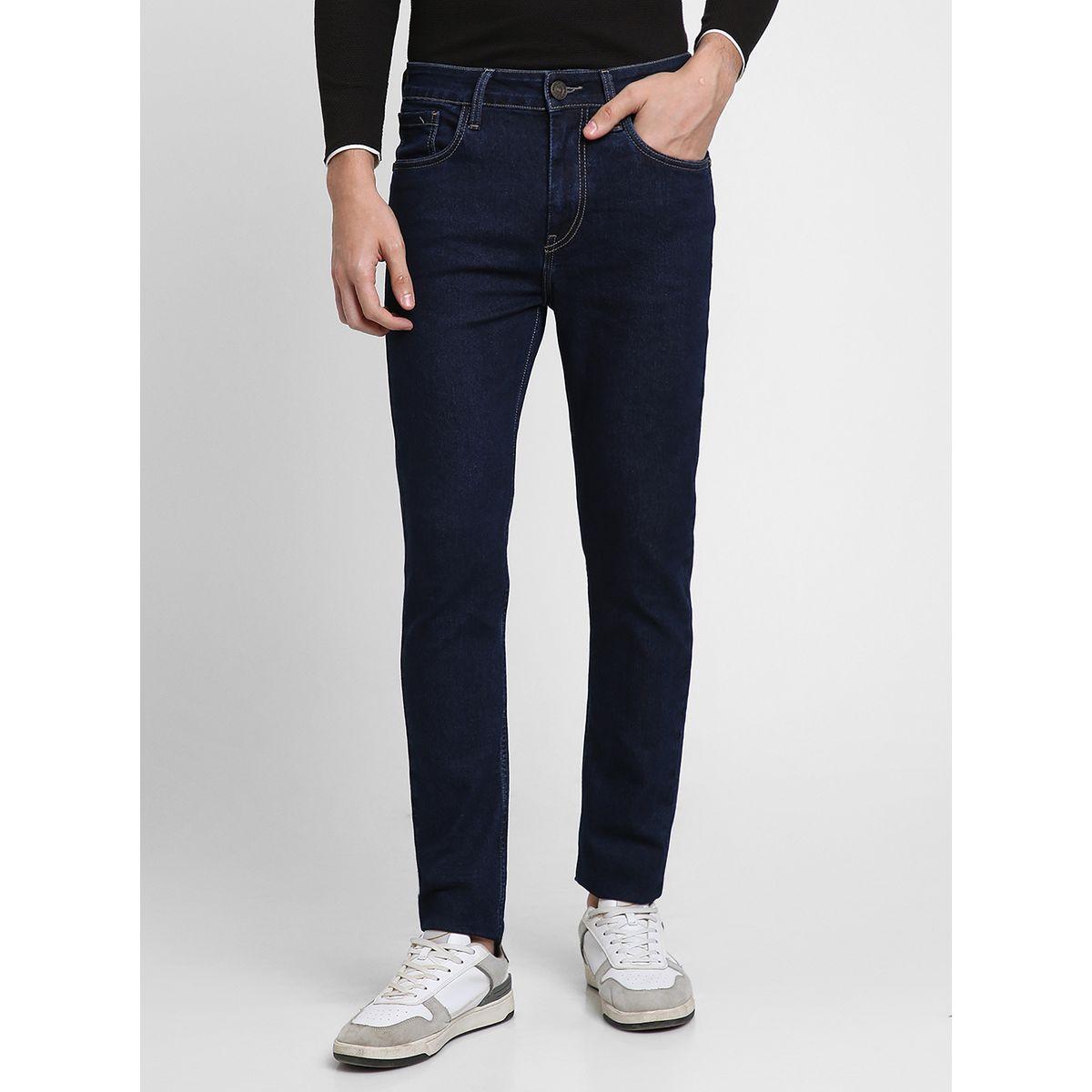 Dennis Lingo Dark Wash Mid Rise Slim Fit Jeans-men-clothing-bottoms-jeans-image-1