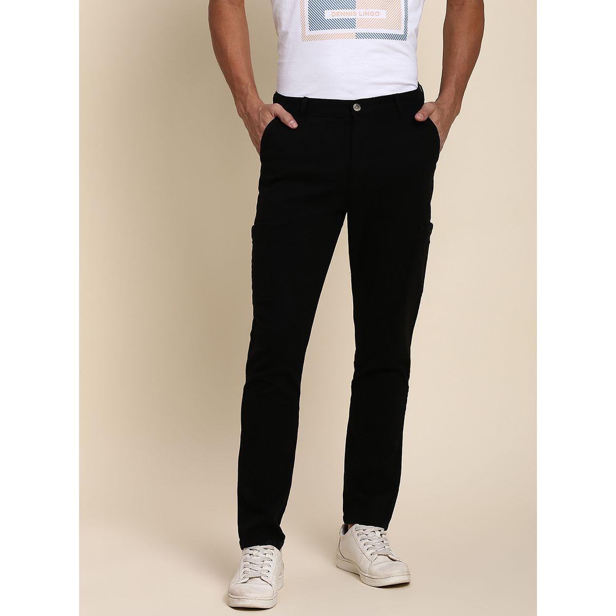 بنطلون دينيس لينغو السوليد ميد رايز نحيف للكارجو-men-clothing-bottoms-trousersandchinos-trousers-image-1