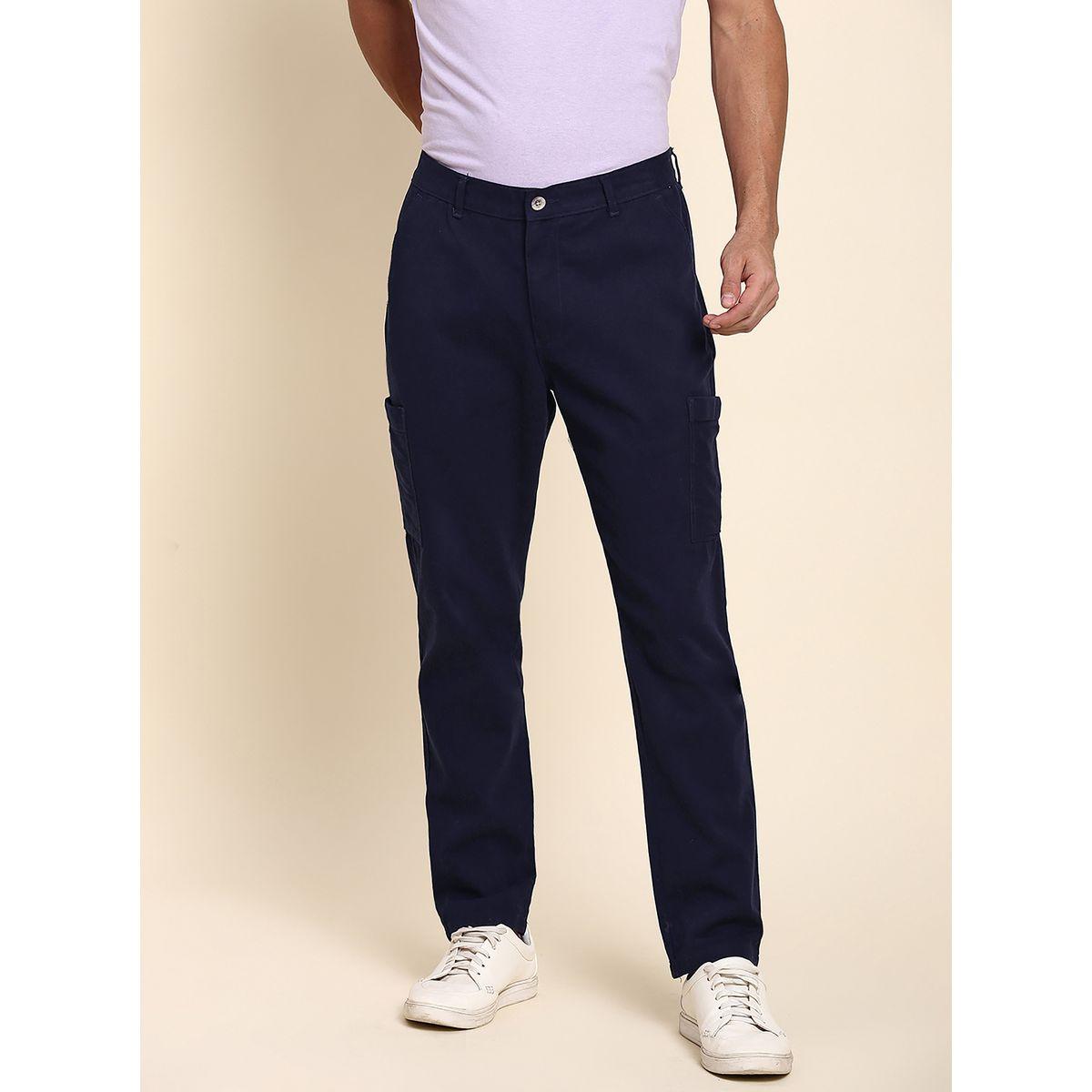 بنطال كارجو سادة بقصة سليم فت-men-clothing-bottoms-trousersandchinos-trousers-image-1