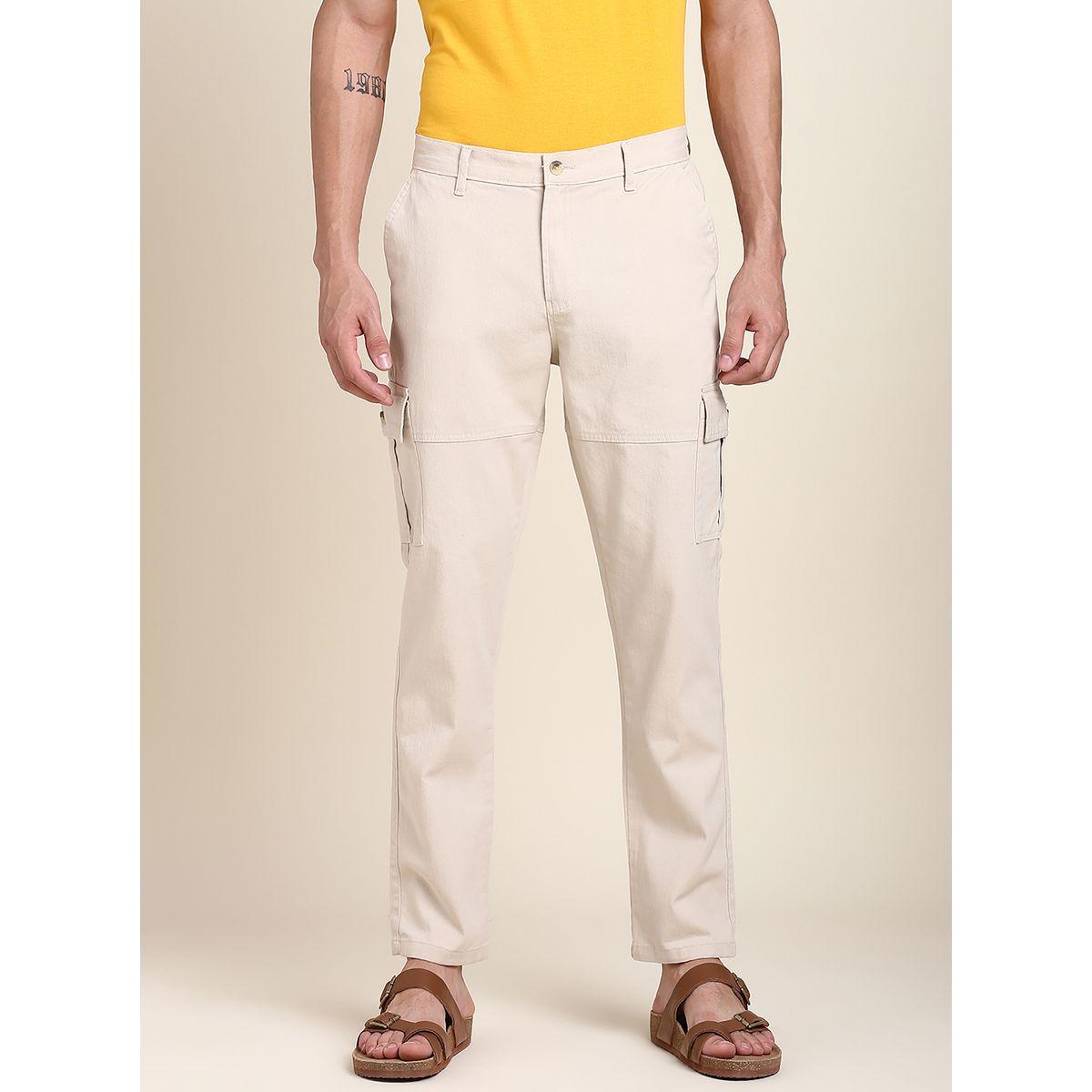 بنطال كارجو بقصة سليم فت دينيس لينجو × ستايلي-men-clothing-bottoms-trousersandchinos-trousers-image-1