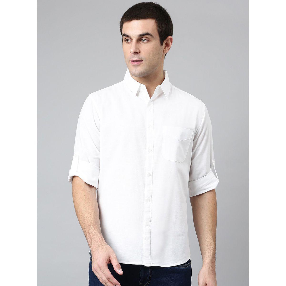 Dennis Lingo Chest Pocket Slim Fit Shirt with Roll Up Sleeves-men-clothing-shirts-image-1