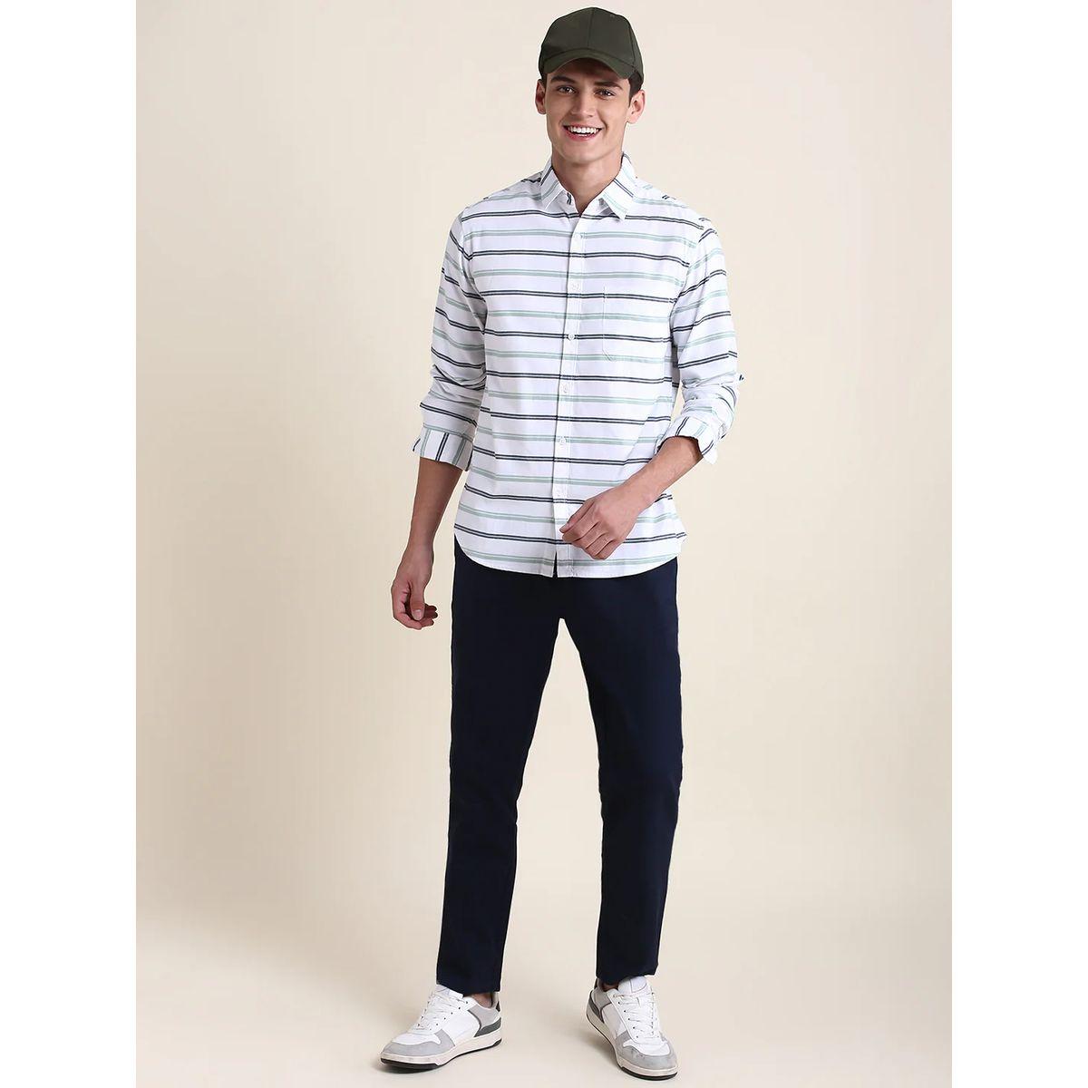 Dennis Lingo X Styli  Striped Slim Fit Shirt with Long Sleeves-men-clothing-shirts-image-3