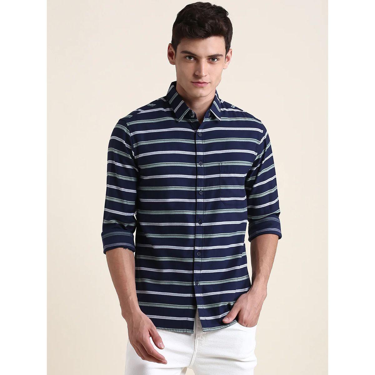 قميص بقصة سليم فت واكمام طويلة-men-clothing-shirts-image-1