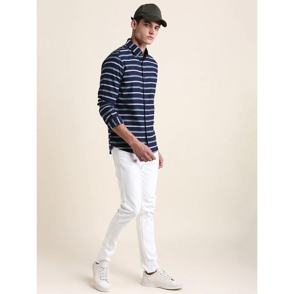 قميص بقصة سليم فت واكمام طويلة-men-clothing-shirts-image-3