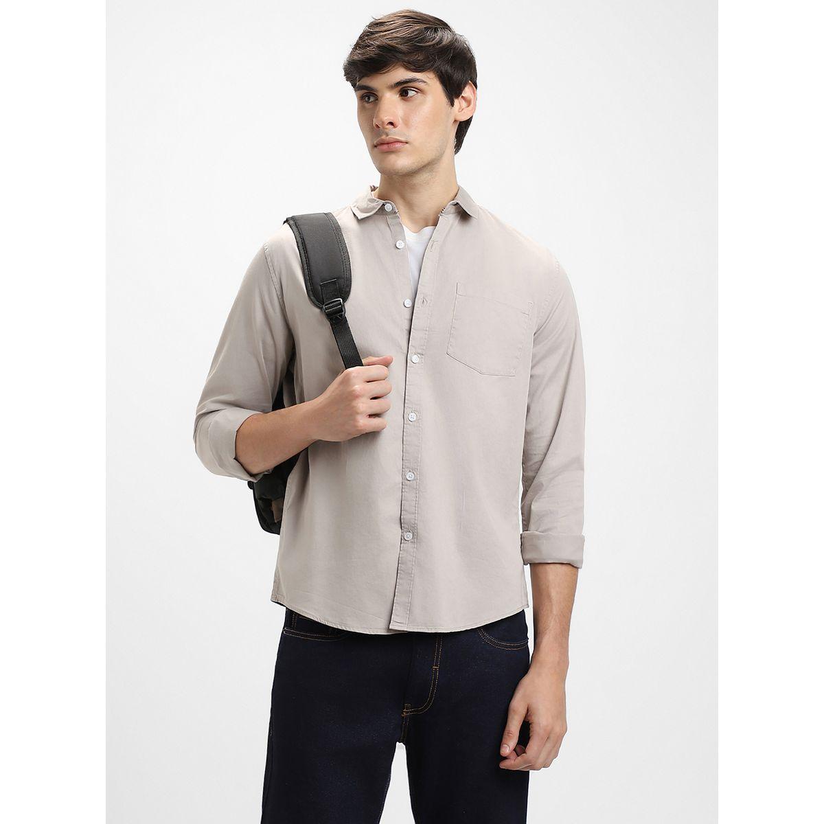 Dennis Lingo Chest Pocket Slim Fit Shirt with Long Sleeves-men-clothing-shirts-image-1