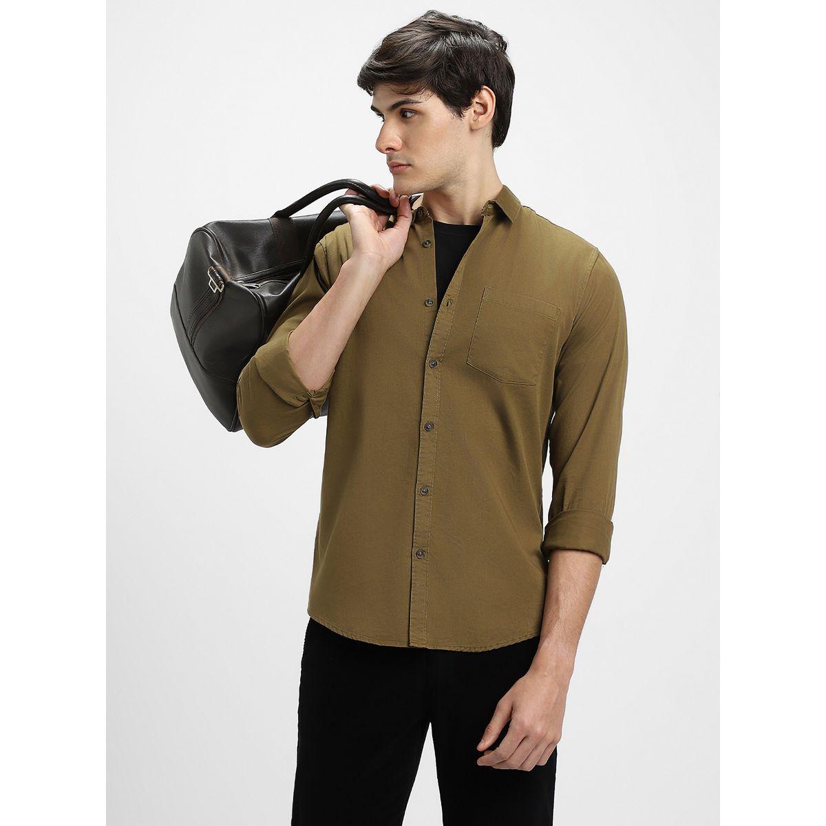 قميص بقصة سليم فت واكمام طويلة-men-clothing-shirts-image-1