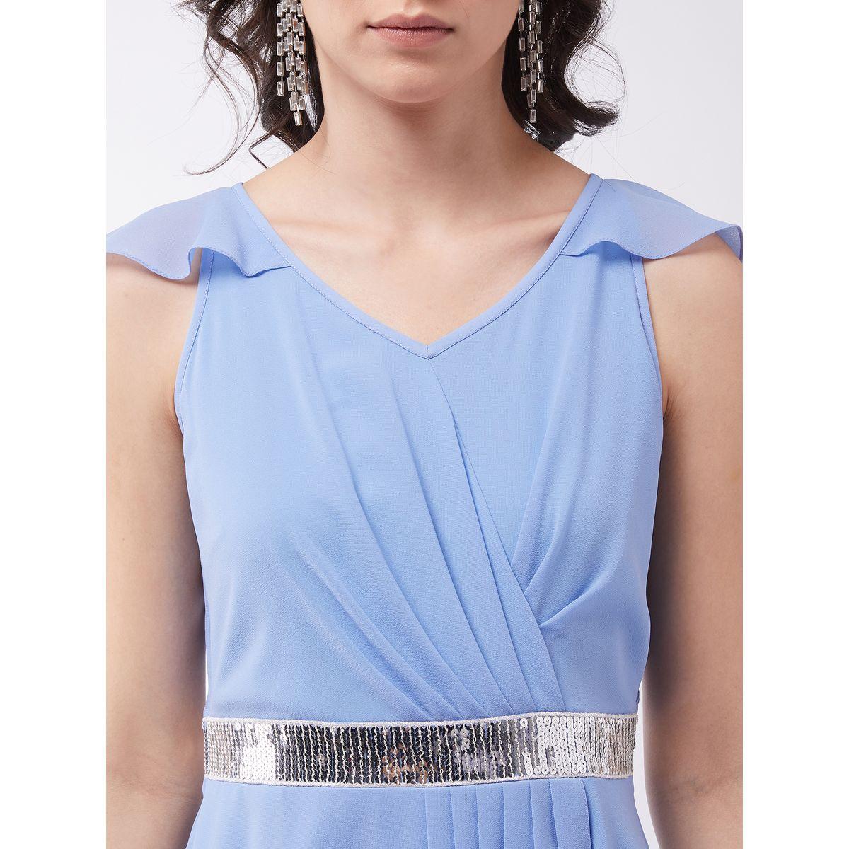 فستان طويل بخصر منمق وتفاصيل كشكش ميس تشيس × ستايلي-women-clothing-dresses-image-4