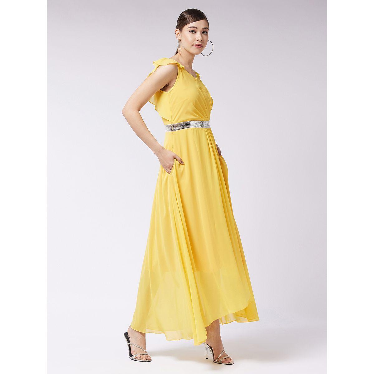 فستان طويل بحافة واسعة وكشكش ميس تشيس × ستايلي-women-clothing-dresses-image-2