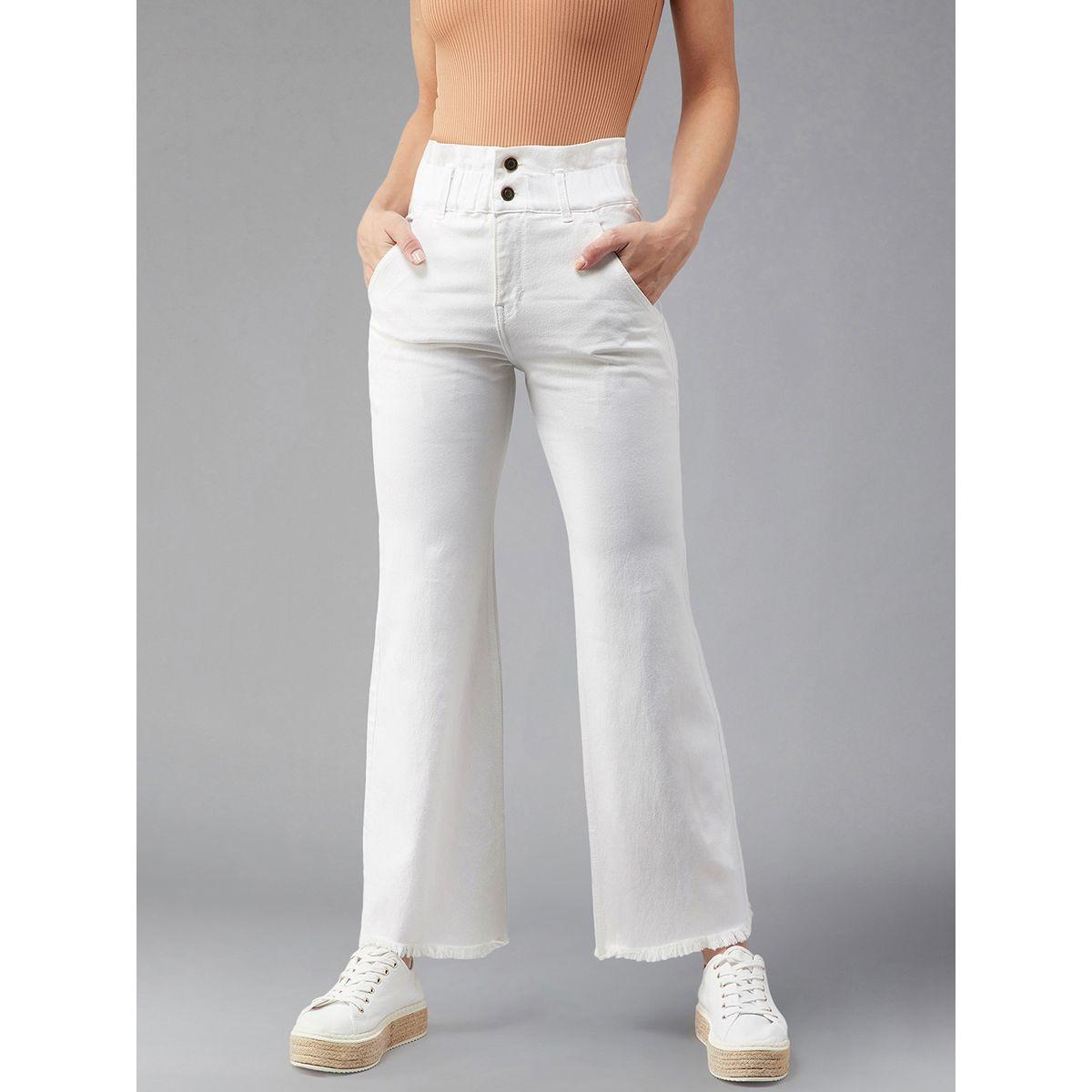 Miss Chase X Styli  Paperbag Waist Flared Pants with Pockets-women-clothing-bottoms-jeans-image-1