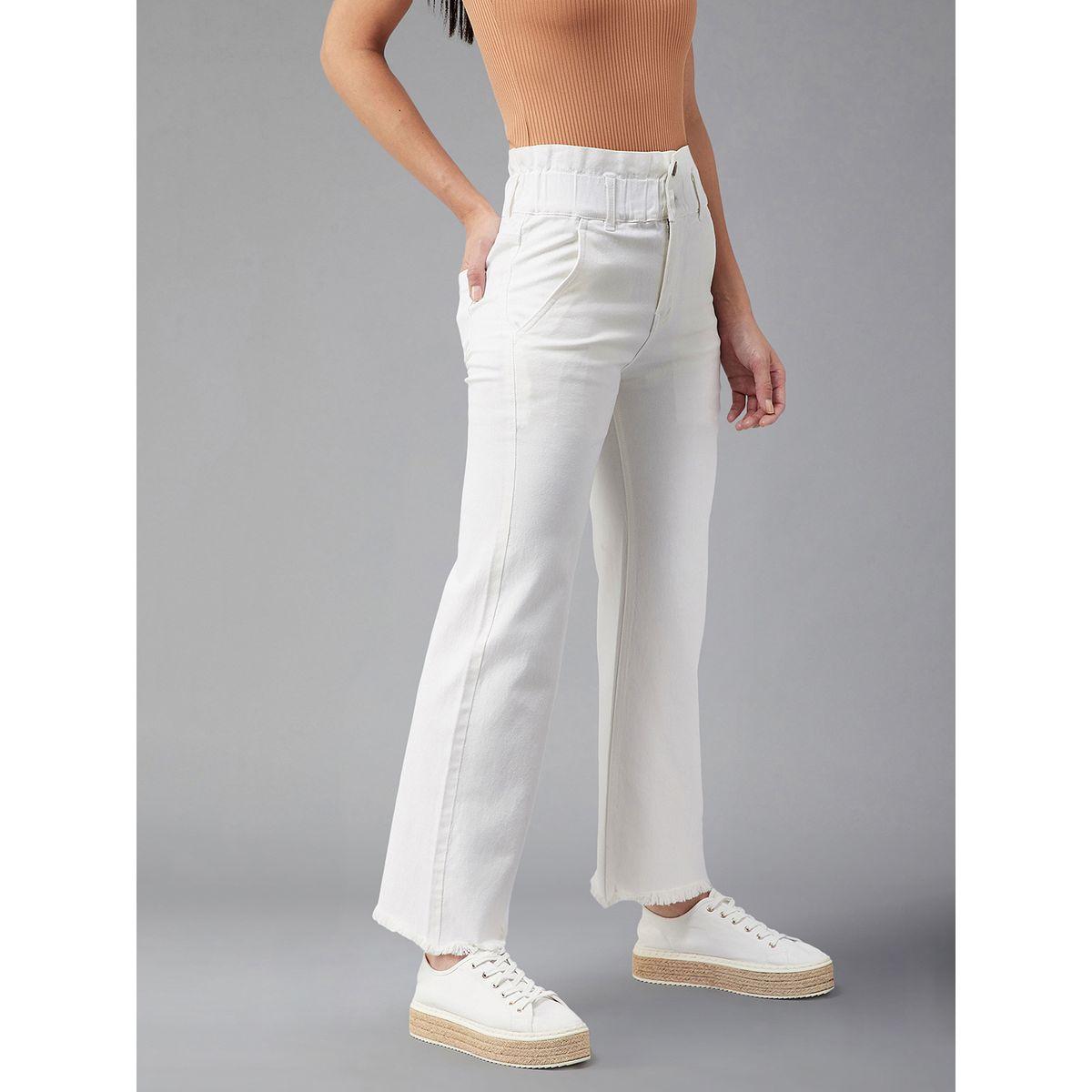 Miss Chase X Styli  Paperbag Waist Flared Pants with Pockets-women-clothing-bottoms-jeans-image-2