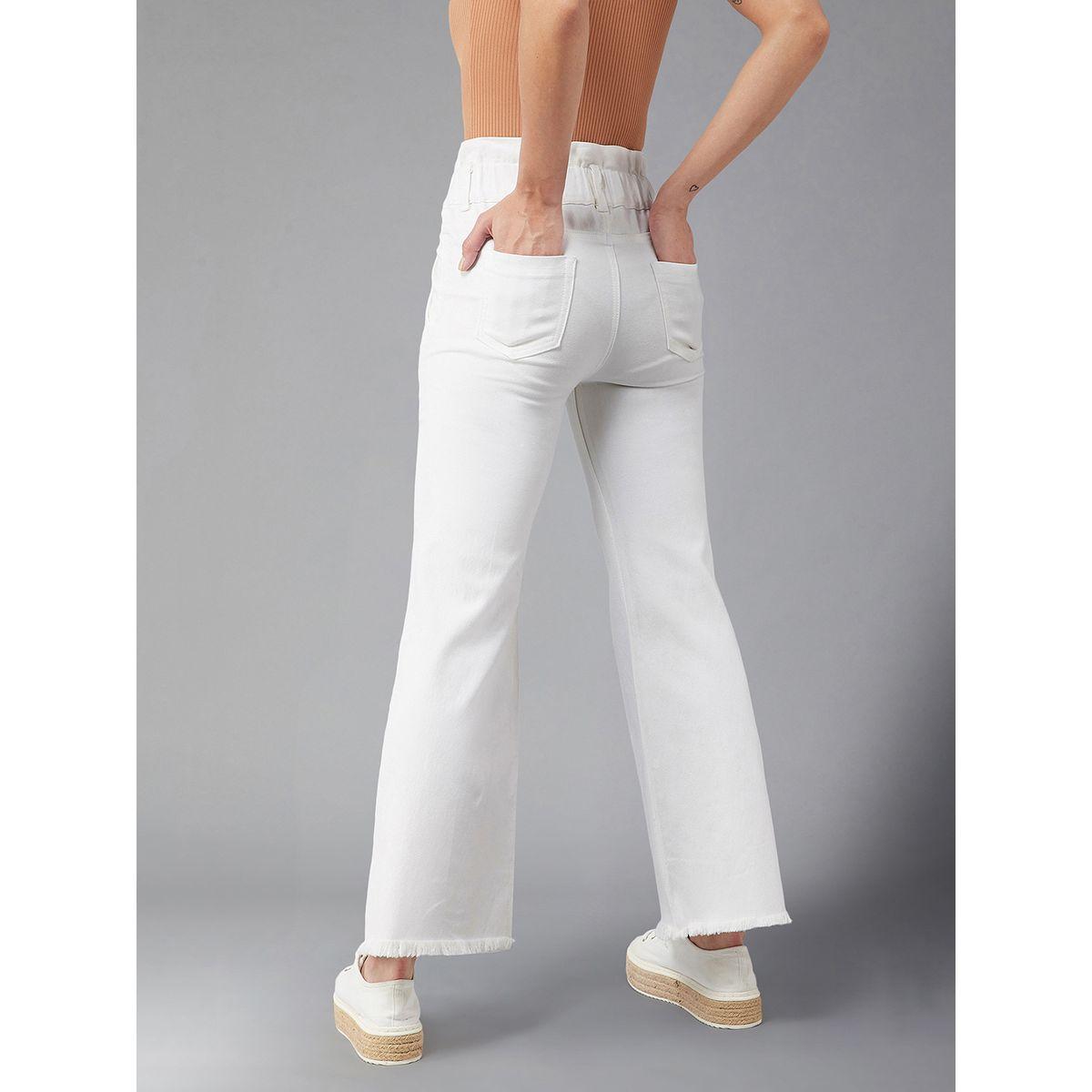 Miss Chase X Styli  Paperbag Waist Flared Pants with Pockets-women-clothing-bottoms-jeans-image-3