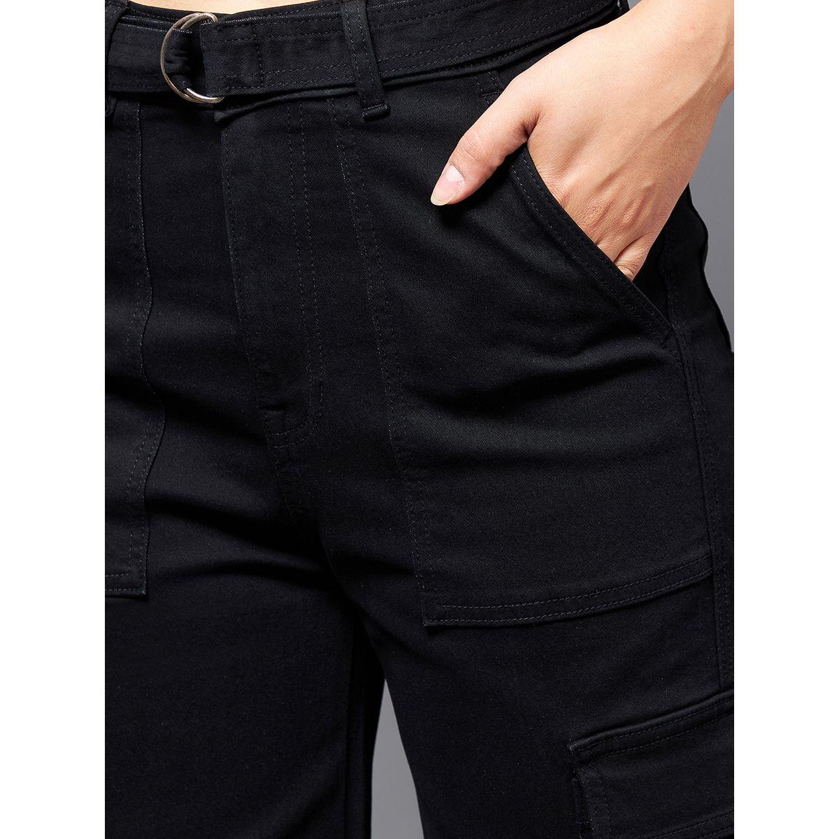 Miss Chase X Styli  High Rise Pocket Detail Wide Leg Pants-women-clothing-bottoms-jeans-image-4